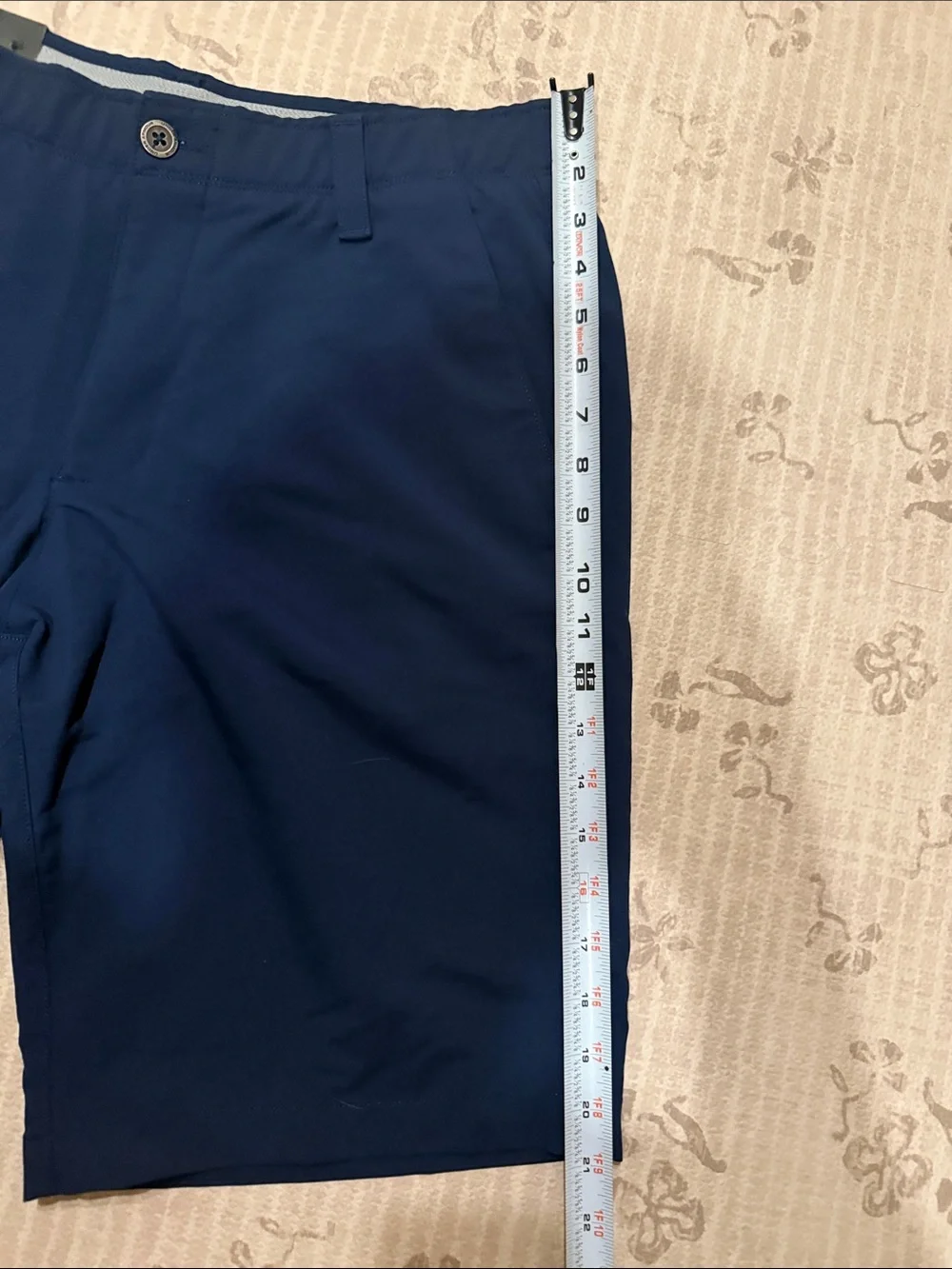 Under Armour Navy Flat-Front Performance Shorts